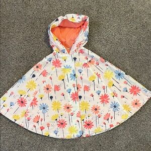 Gymboree Floral Rain Poncho with Hood - Multicolor